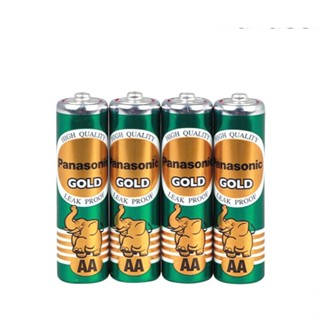 PANASONIC ถ่าน ขนาดAA 1.5V แพ็ค 4 ก้อน รุ่น GOLD