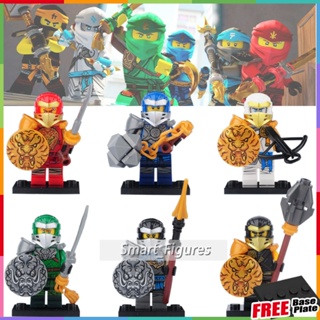 Zane หุ่นยนต์ Minifigures Nya Cole Lloyd Jay Walker Kai Smith Ninjago Masters ของขวัญของเล่น Minifigures AA 131-136