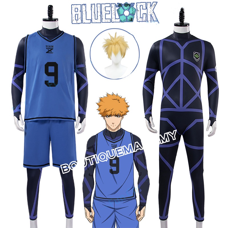 เสื้อกีฬาคอสเพลย์ อนิเมะ Blue Lock Football Jersey Rensuke Kunigami No