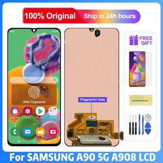 6.7&amp;#39;&amp;#39หน้าจอแสดงผล Lcd ดิจิทัล พร้อมหน้าจอสัมผัส สําหรับ Samsung Galaxy A90 5G A908 A908