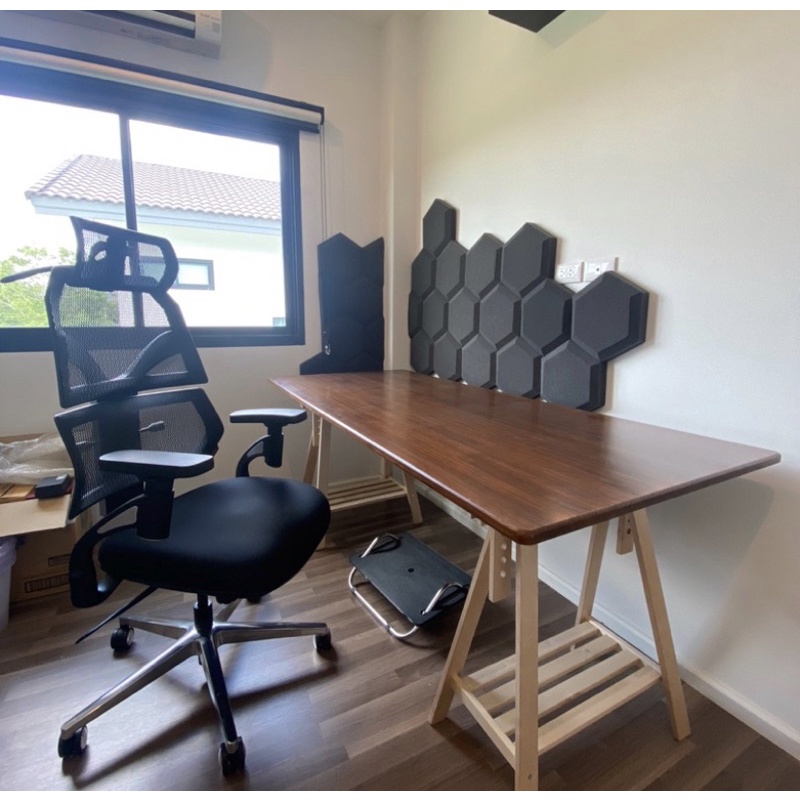 ท็อปโต๊ะ หน้าโต๊ะ ไม้ประสาน (ขนาดกลาง) หนา 20มม. กับไม้เอเชี่ยนวอลนัท 18มม. เคลือบสี ปรับขนาดความที่ต้องการได้ทักแชท - รูปที่ 6