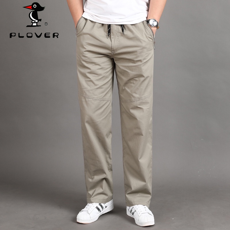 PLOVER กางเกงวอร์มขายาว ทรงหลวม ทรงตรง พลัสไซซ์ สําหรับผู้ชาย