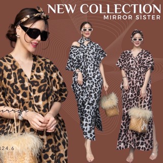 MiRRoRSiSTER’s iZZy LEoPaRD DReSS #20324.6 เดรสลายเสือ เดรสยาว เดรสใส่ได้ทุกวัน เดรสคุณแม่ แมกซี่ลายเสือ