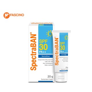 SpectraBAN Sunscreen Cream Sensitive SPF30/PA++ 20 กรัม สเปคตราแบน ป้องกันแสงแดดสำหรับผิวหน้าและผิวกาย