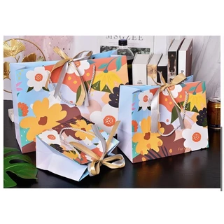 A002 พร้อมส่ง! รุ่นB ลิ้งค์2(สามารถสั่งคละแบบได้ ขั้นต่ำ3 ใบค่ะ❗️)ถุงกระดาษพร้อมโบว์ ใส่ของขวัญ ของชำร่วย