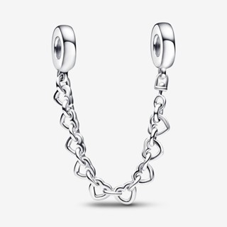 [พร้อมส่ง สินค้าแท้ 💯] Pandora Linked Hearts Safety Chain