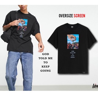 Just Say Bad  ® เสื้อ Oversize รุ่น Keep Going สีดำ ( ลิขสิทธิ์ของแท้ ) OS