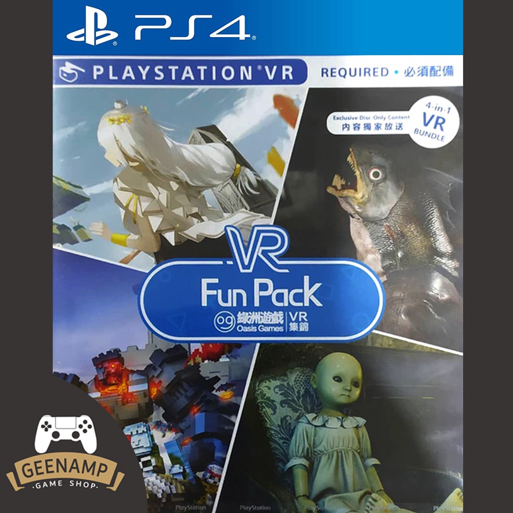 PS4 [มือ1] Oasis Games VR Fun Pack *4 IN 1 VR BUNDLE* (R3/ASIA)(EN) (บังคับใช้กับ PLAYSTATION VR) # 