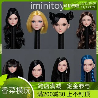 Iminitoys M013 พร้อมส่ง ประติมากรรมหัวทหาร 1/6 สีขาว สําหรับผู้หญิง