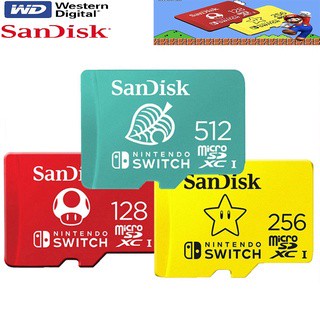 Sandisk การ์ดหน่วยความจํา microSD Nintendo Switch 128GB 256GB 512GB