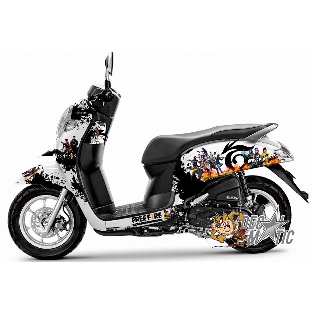 Scoopy Full Body Decal Sticker สําหรับ Honda Scoopy FI - New FI Stylish - Prestige - NEw 2025 Freefi