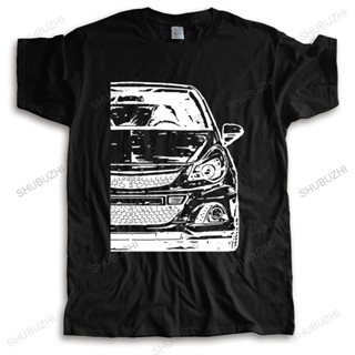 เสื้อแฟชั่นผญ เสื้อยืดแฟชั่นผู้ชายหลวมฤดูร้อน Streetwear Tee Tops Opel Corsa D Opc Meliert ผู้ชาย Homme สีดําพิมพ์แขนสั้