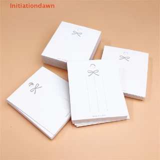 [Initiationdawn] กระดาษแข็ง สําหรับใส่กิ๊บติดผม 50 ชิ้น