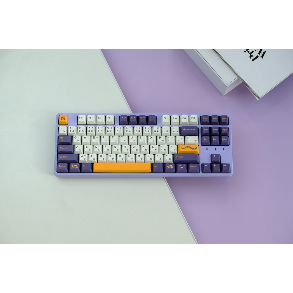 GMK Octopus Keycap, 129 คีย์ PBT Keycaps โปรไฟล์เชอร์รี่ DYE-SUB ส่วนบุคคล GMK Keycaps สําหรับคีย์บอ