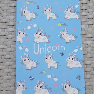 สมุดจดไม่มีเส้น ลายน่ารัก ลายยูนิคอร์น Unicorn ขนาด pocket book