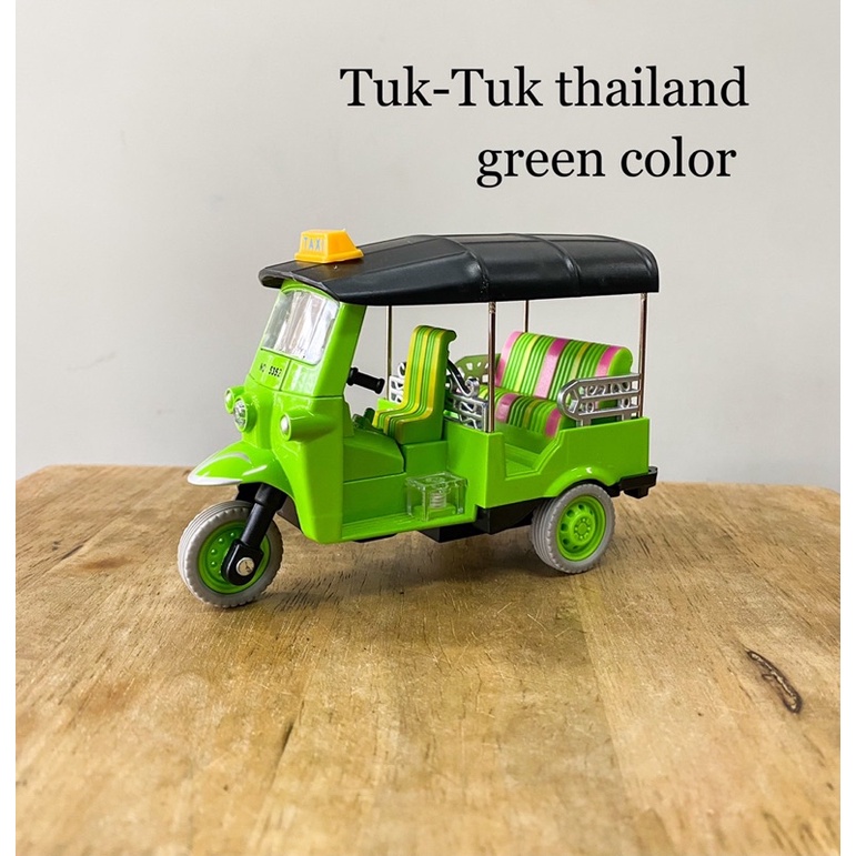 รถตุ๊กตุ๊ก Model tuk-tuk Taxi thailand มีถอยลานวิ่งได้  รถตุ๊กตุ๊กเหล็ก ของที่ระลึกไทย tuk tuk toy - รูปที่ 4