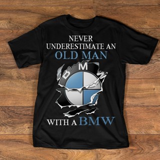 เสื้อยืดผ้าฝ้าย Sanc6 [พร้อมส่ง] เสื้อยืดผ้าฝ้าย 100% พิมพ์ลาย Bmw Never Underestimate An Old โอเวอร์ไซซ์ โอเวอร์ไซซ์ ขอ