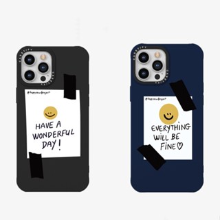 Casetify เคสซิลิโคนนิ่ม ลาย Everything Will Be Fine สําหรับ For iPhone 7 8 Plus X XS XR 11 12 13 Pro Max