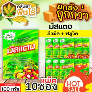 🌽 💥💥 สินค้ายกแพ็ค 💥💥 มัสแตง (ฟลูวิค+ฮิวมิค) 1เเพ็ค100กรัม*10ซอง เขียวทน เขียวนาน พื้นต้น