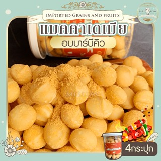 แมคคาเดเมีย สูตรอบ Bar-B-Q 4 กระปุก ขนาด 255 กรัม  แมคคาเดเมียอบ macadamia ถั่วอบ ถั่ว เกรดพรีเมียม บาร์บีคิว