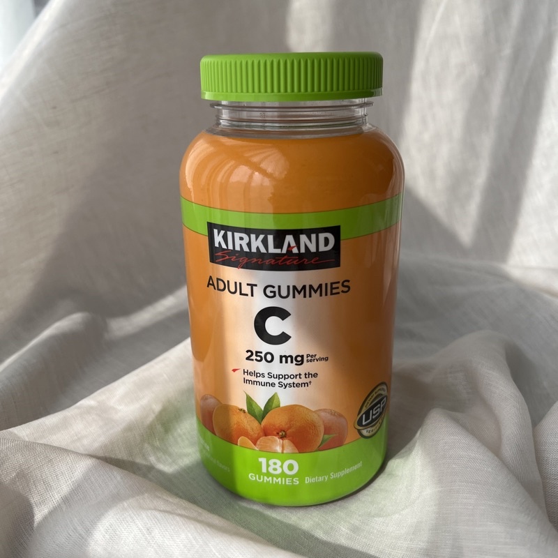 พร้อมส่ง วิตามินซี เยลลรา Kirkland Signature Vitamin C 250 mg. Adult (180 Gummies) กัมมี่ C🍊แบบเคี้ยว เยลลี่วิตามิน