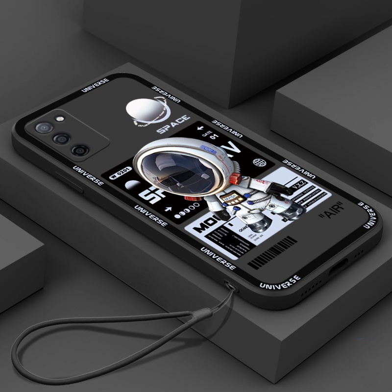 Casing Vivo V5 V5S V7 Plus V11i V15 Pro V19 Neo V20 V21 V21E Mechanical Space Astronaut Phone Case Shockproof Soft TPU Cover