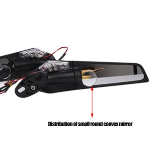 2pcs Motorcycle Rear View Side Mirror LED Turn Signal Light For Honda For Kawasaki For Suzuki For Ducati For YMH Accesso