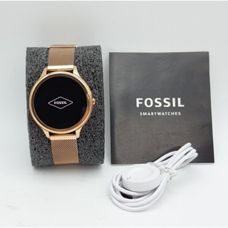 นาฬิกา FOSSIL WOMENS FTW6068 GEN5E 42 MM พร้อมสายชาร์จ (สภาพใหม่) #F73