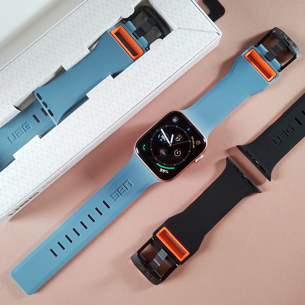 ►◙✢Uag สายนาฬิกาข้อมือ อุกกาบาต สองสี สําหรับ Apple Watch 7 6 SE 5 4 3 2 1 iWatch Series 38 40 มม. 42 44 มม. 41 45 มม. b