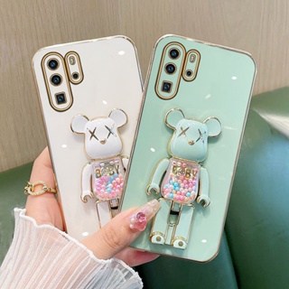 เคส Huawei P30 P20 P40 P50 Pro นิ่ม ซิลิโคน พร้อมตัวยึด พับได้ เคสโทรศัพท์