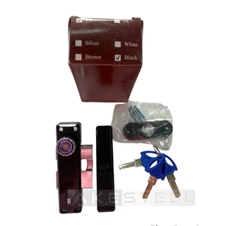 กุญแจประตูบานเลื่อนชินโย QUALITY DOOR LOCK (CL) มีกุญแจ