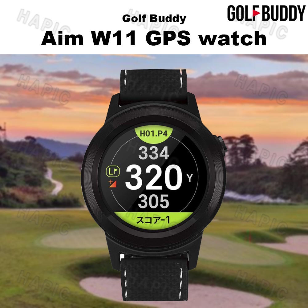 Golf Buddy Aim W11 Golf GPS Watch, Premium Full Color Touchscreen, Preloaded with 40,000 Worldwide Courses