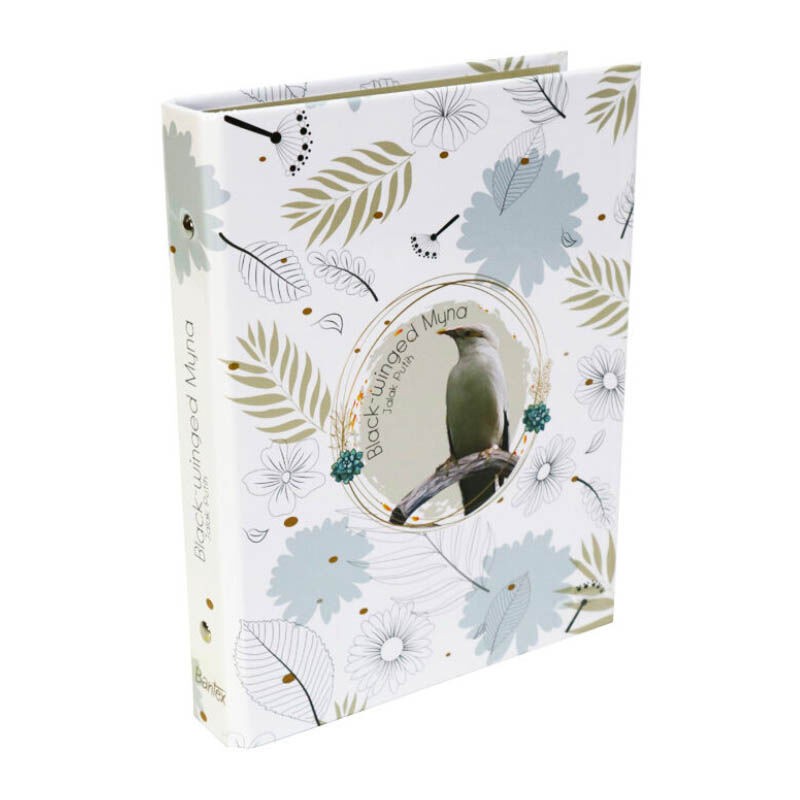 R2GO - Bantex Multiring Binder A5 / B5 - Black Winged Myna White