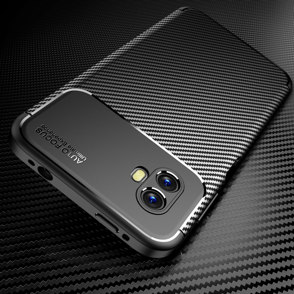 สําหรับ Samsung Galaxy Xcover 6 Pro หรูหราเกราะกันกระแทกคาร์บอนไฟเบอร์ Hybrid แปรงกรณี