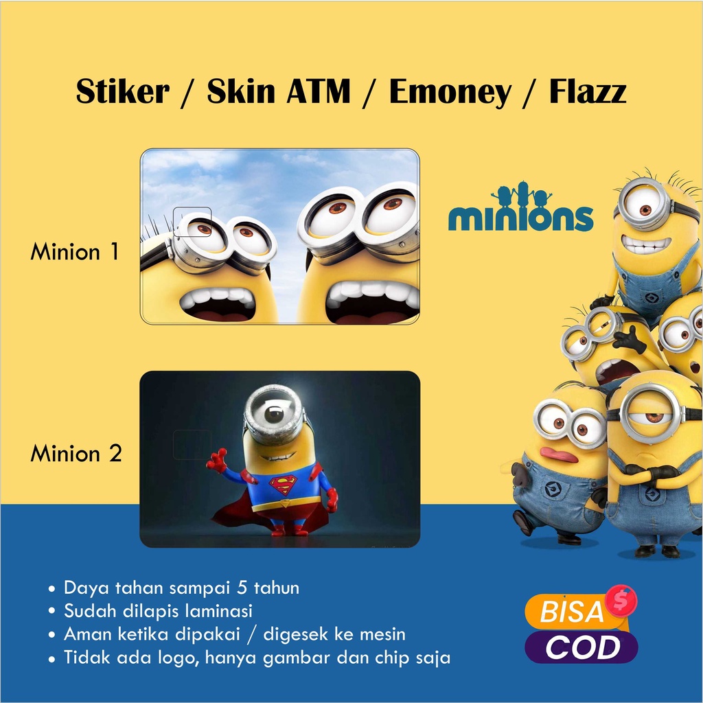 สติ๊กเกอร์ Minion ATM / Garskin / Skin