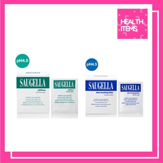 Saugella attiva intimate wipes และ Saugella dermoliquid intimate wipesแผ่นเช็ดทำความสะอาดจุดซ่อนเร้น