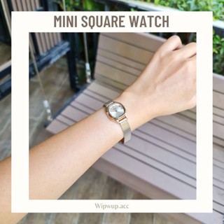 [ลด45 กรอกโค้ด WIP22DEC]New In นาฬิกาข้อมือผู้หญิงรุ่น Mini Square watch รุ่นนี้หน้าปัดเล็กน่ารักมากๆค่า ข้อมือเล็กถึงกล