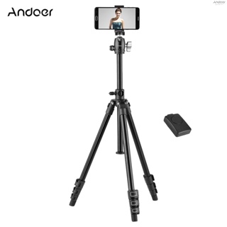 Andoer Q160H ขาตั้งกล้อง แบบพกพา แนวนอน พร้อมหัวบอลพาโนรามา 360 องศา และรีโมตคอนโทรล สําหรับกล้อง DSLR สมาร์ทโฟน