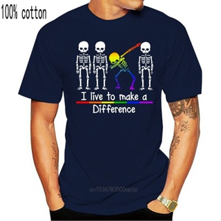 [COD]เสื้อยืด พิมพ์ลาย Lgbt I Live To Make A Difference Funny Dab สําหรับผู้ชายS-5XL