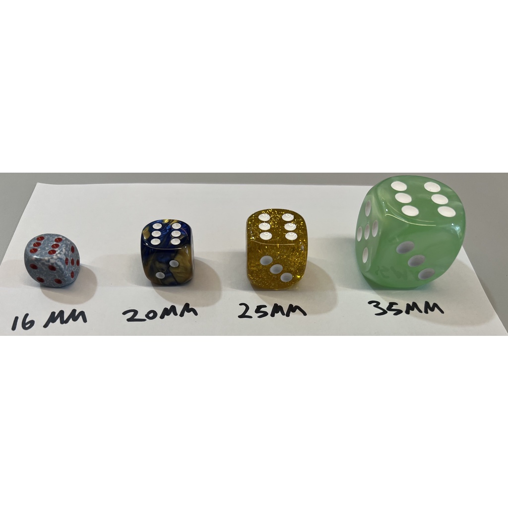 ลูกเต๋า Big Chessex Die ขนาดใหญ่ (ดีสําหรับ MTG Pokemon FAB Yugioh tcg/Mahjong)