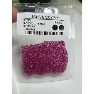 Synthetic Corundum #5Ruby Round 1.75mm 1000pcs(Machine cut).