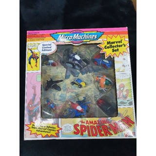 Vintage 1993 Micro Machines Amazing SPIDER-MAN Galoob New MARVEL, Pack Of 9 Figs