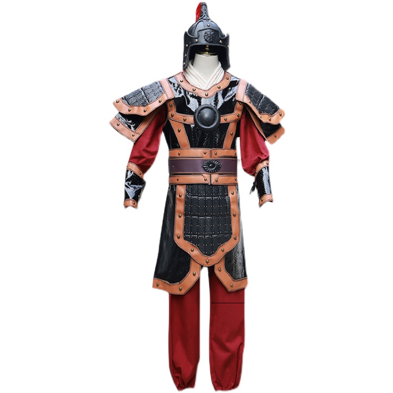 Vintage General Costume Adult Men Suit Of Armor Costume Chinese Ancient Soldier Cosplay Clothing - Cosplay Costumes - Al #4