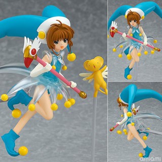 การ์ดอะนิเมะ Captor Sakura FigFIX 008 Kinomoto Sakura: Battle Ver. โมเดลฟิกเกอร์ PVC ของเล่นสะสม สําหรับเด็ก