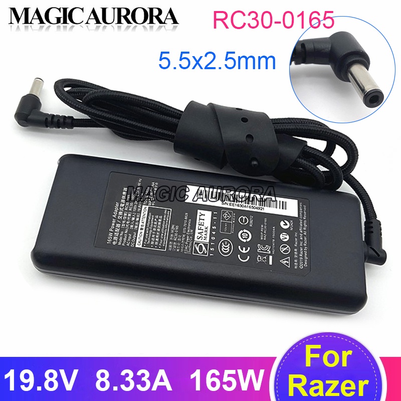 165W Power Adapter 19.8V 8.33A RC30-0165 RC03-0156 RC30-01650100 For Razer BLADE PRO 17 15 14 GTX106