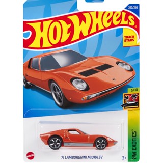 [พร้อมส่ง] รถเหล็ก HOTWHEELS ของแท้ 71 Lamborghini Miura SV (Orange) HW2022_#202