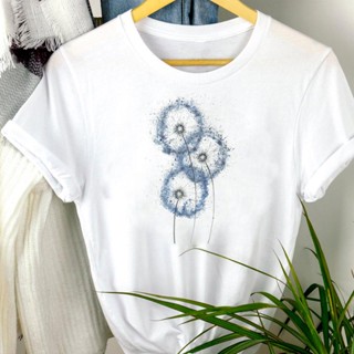 เสื้อคนอ้วนผญ Vrouwen Mooie การ์ตูน Aquarel Afdrukken Reizen เทรนด์ Zomer พิมพ์แฟชั่น Korte Mouw เสื้อยืด Mooie Tee Top