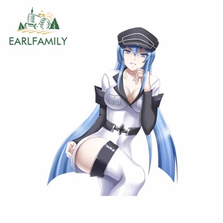 Earlfamily สติกเกอร์ไวนิล ป้องกันรอยขีดข่วน ลายอนิเมะ Akame Ga KILL Esdeath ขนาด 13 ซม. x 10 ซม. สําหรับตกแต่งรถยนต์