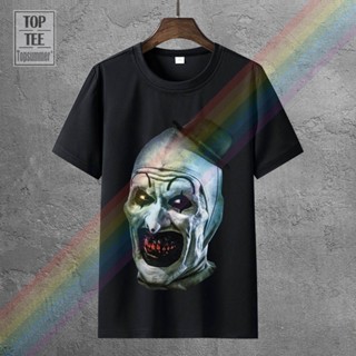 เสื้อยืดวินเทจ Terrifier ศิลปะตัวตลกสยองขวัญลัทธิภาพยนตร์เสื้อยืดทุกขนาดใหม่ Homme พลัสขนาดเสื้อยืด