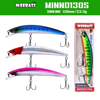 WEEBASS เหยื่อปลั๊ก - รุ่น MINNO130S SINKING 130mm/23.5g. เหยื่อปลอม เหยื่อตกปลา